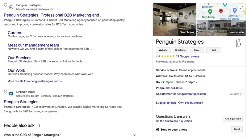 B2B SEO Google my Business