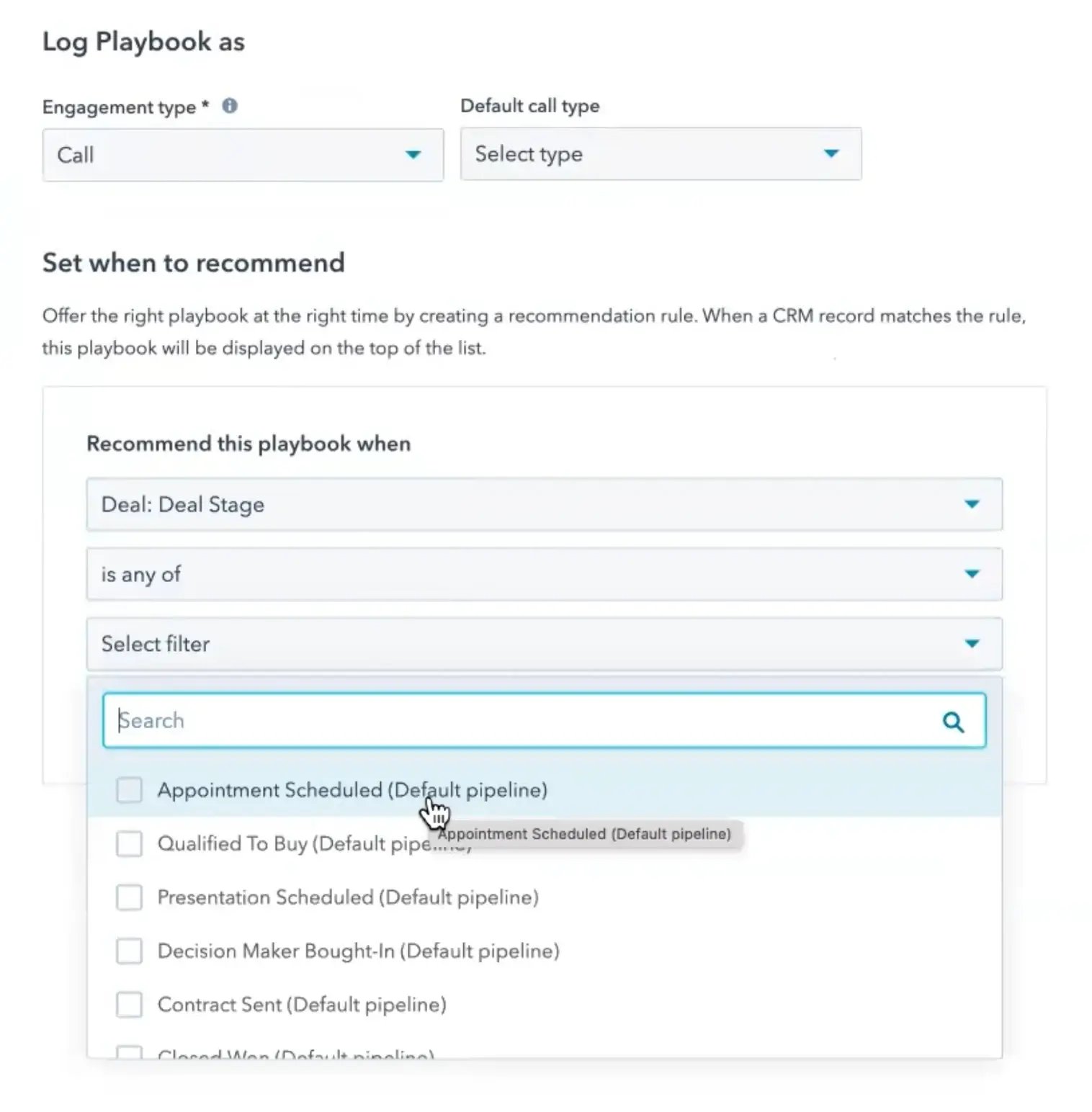 Hubspot playbook example