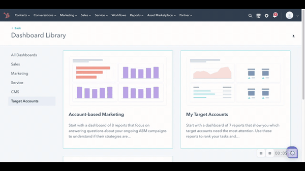 Create Dashboard ABM