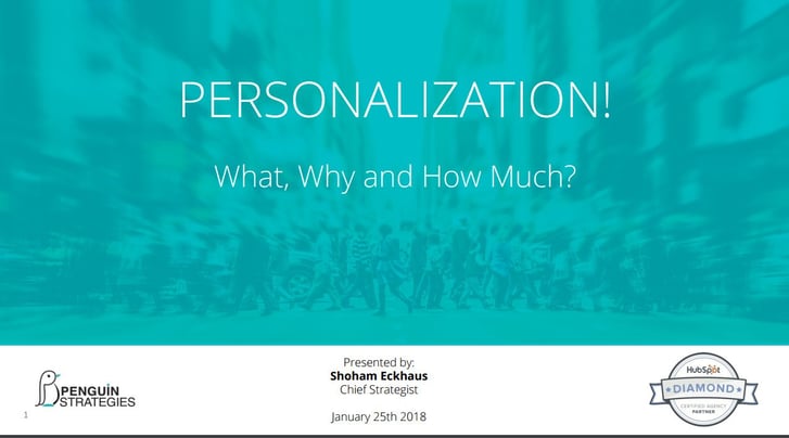 personalization and the best way to do it.
