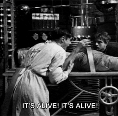 Dr. Frankenstein saying It Is Alive
