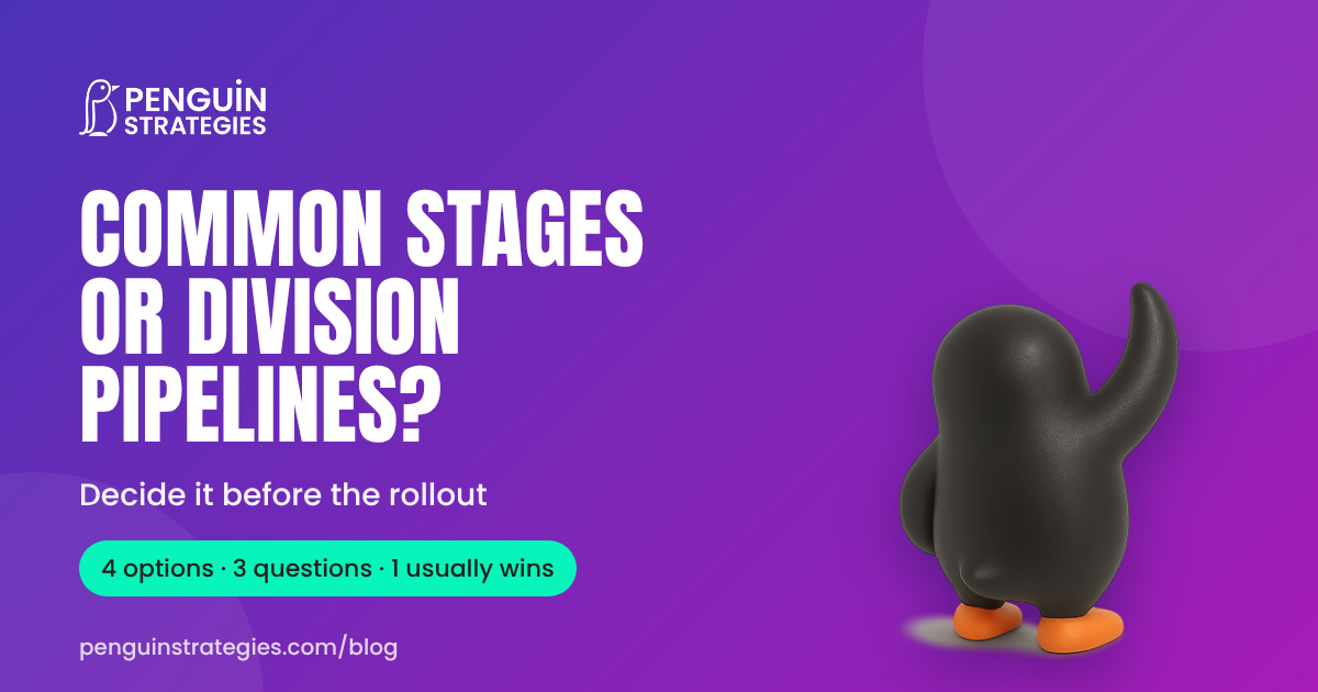 Common Stages or Division Pipelines? Decide It Before the Rollout