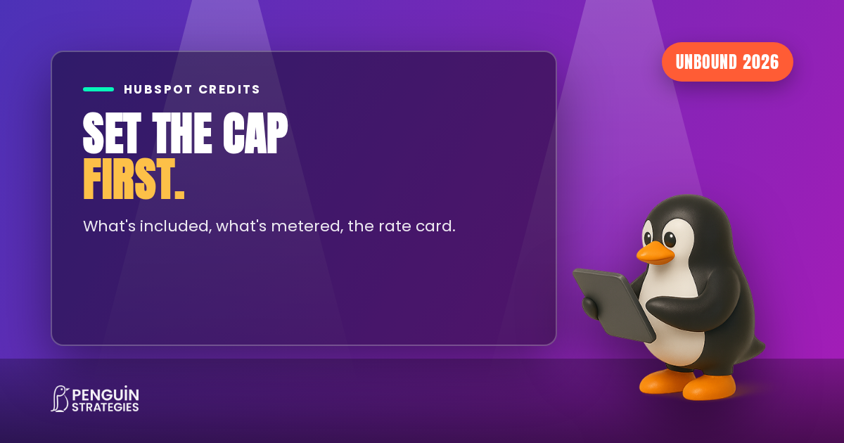 HubSpot credits explained: what's included, what's metered, and the caps to set first