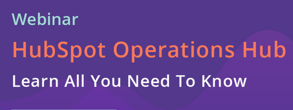 HubSpot Operations Hub Webinar